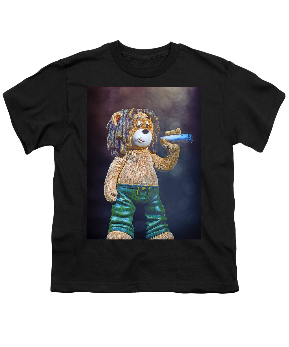Bear Youth T-Shirt featuring the photograph Marley Bear by Bill and Linda Tiepelman