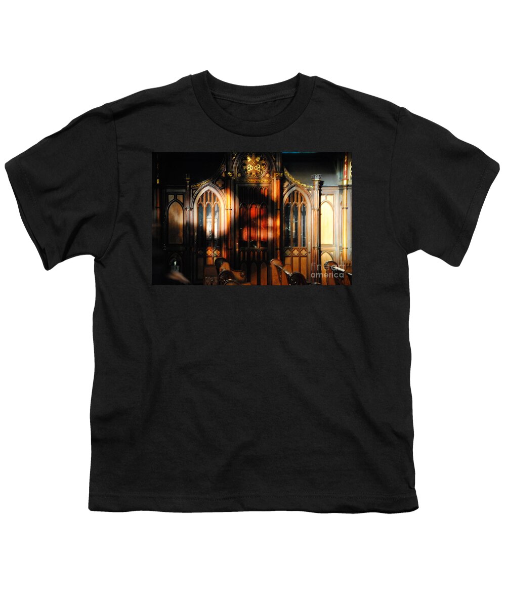 Inspiration Art Youth T-Shirt featuring the photograph Notre Dame Basilica Montreal #1 by Jacqueline M Lewis