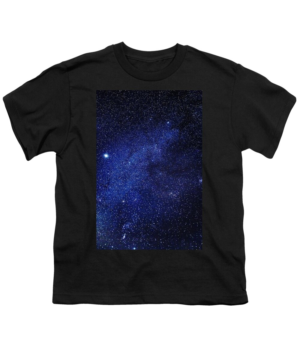 Photography Youth T-Shirt featuring the photograph Milky Way Galaxy, Lapland, Sweden by Panoramic Images
