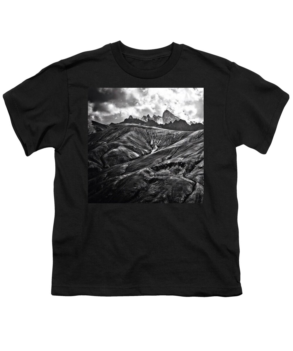Nature Youth T-Shirt featuring the photograph Moon Land, An Area Of Northern India by Aleck Cartwright