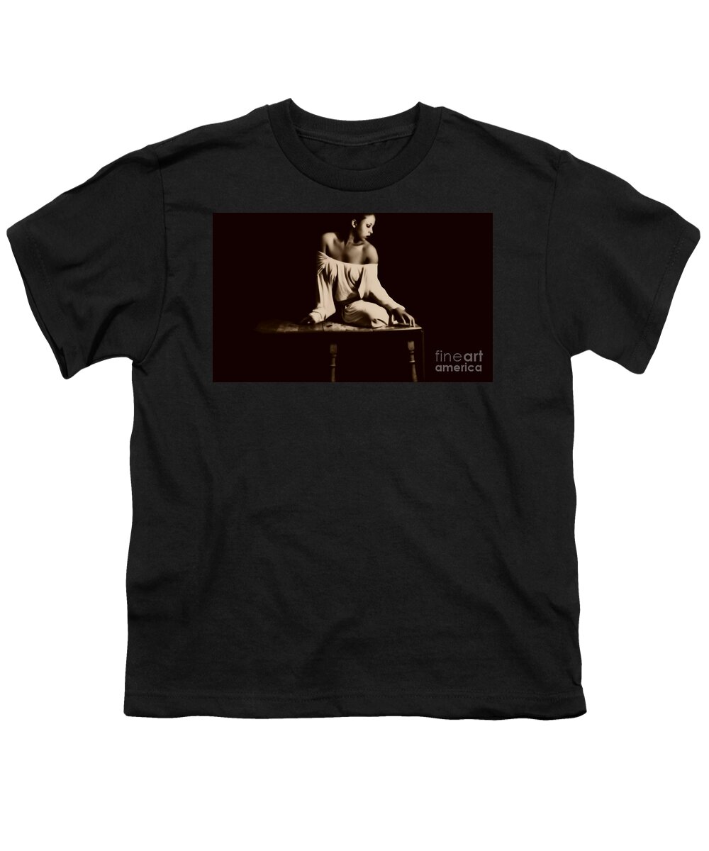  Youth T-Shirt featuring the photograph Musing by Jessica S