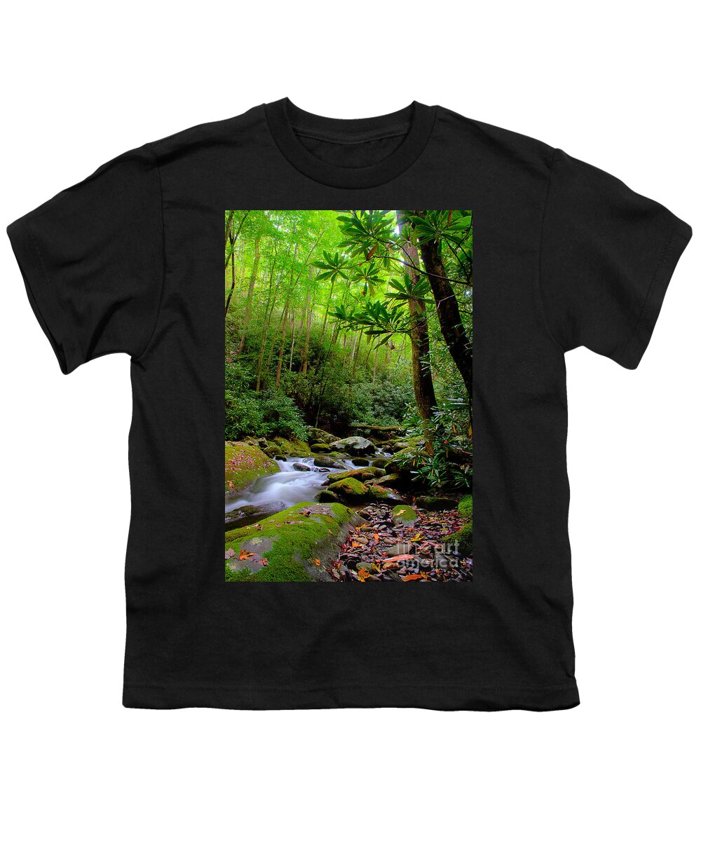 Stream Youth T-Shirt featuring the photograph New Season Along The River 2 by Michael Eingle