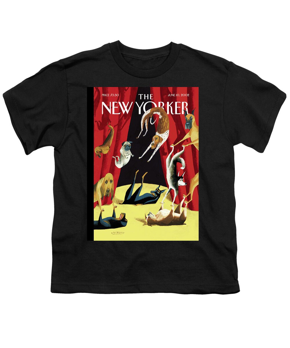 Animals Youth T-Shirt featuring the painting Dog Show by Mark Ulriksen