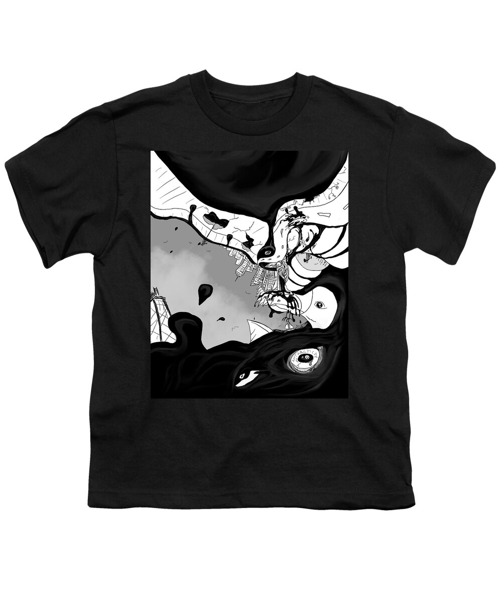 Bird Youth T-Shirt featuring the digital art Oil Spill by Craig Tilley