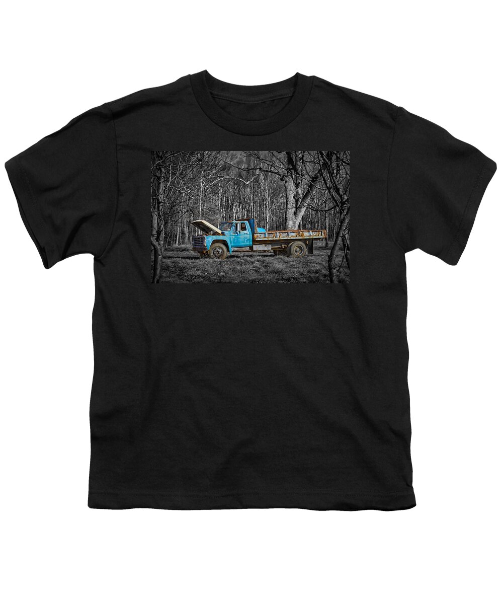 Indiana Youth T-Shirt featuring the photograph Old Blue by Ron Pate