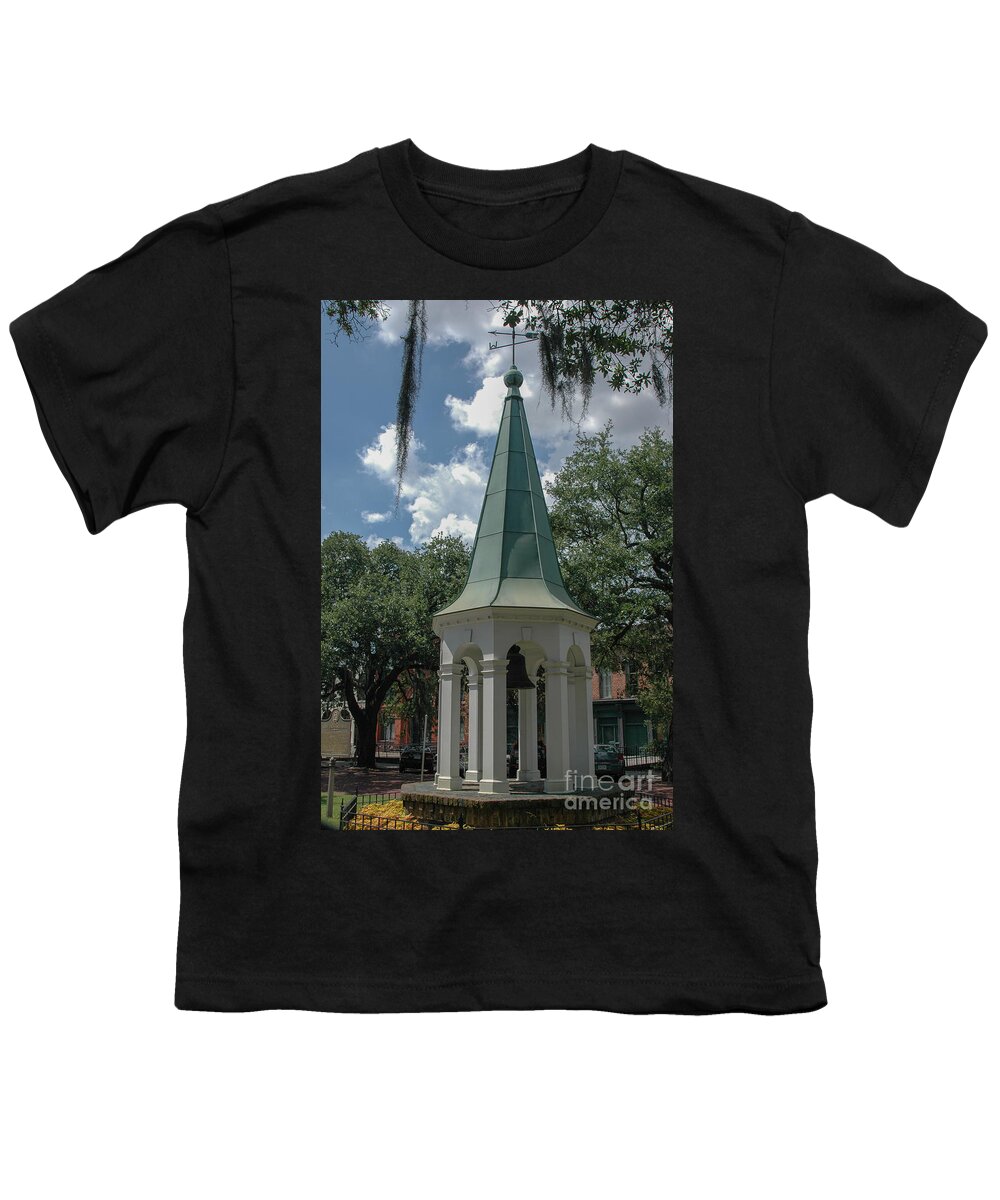 Old City Exchange Bell Youth T-Shirt featuring the photograph Old City Exchange Bell by Dale Powell