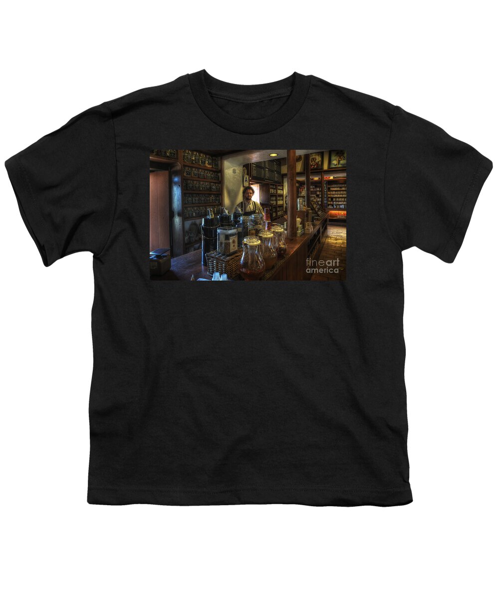 Art Youth T-Shirt featuring the photograph Old Town House Coffee by Yhun Suarez
