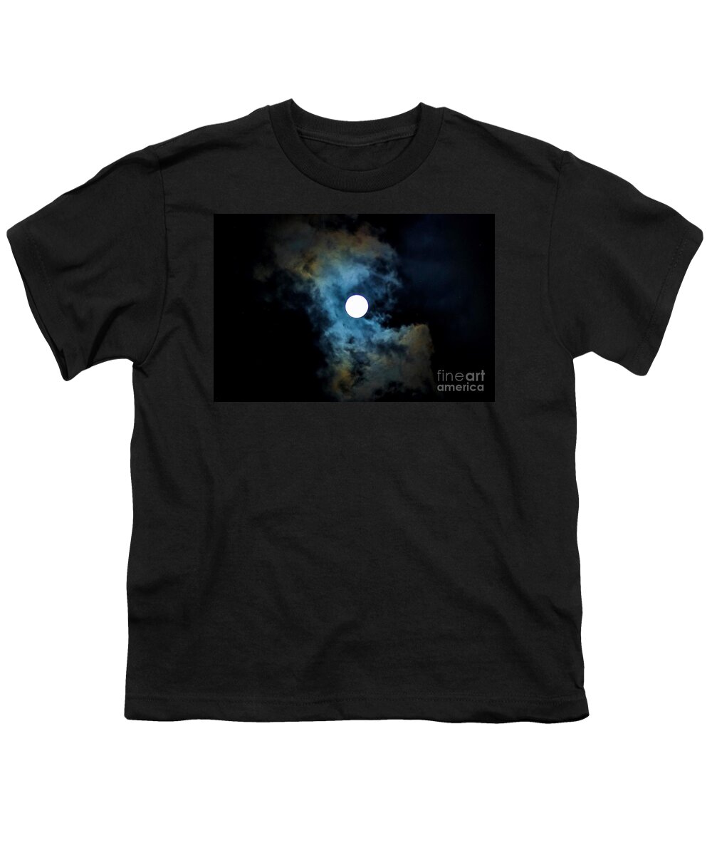 Supermoon Youth T-Shirt featuring the photograph oN a HaLF SHeLL by Angela J Wright