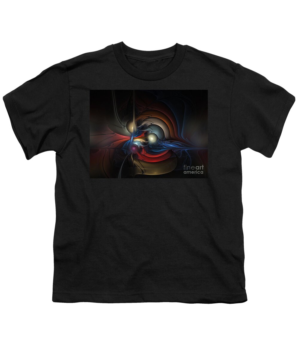 Abstract Youth T-Shirt featuring the digital art On Air by Karin Kuhlmann