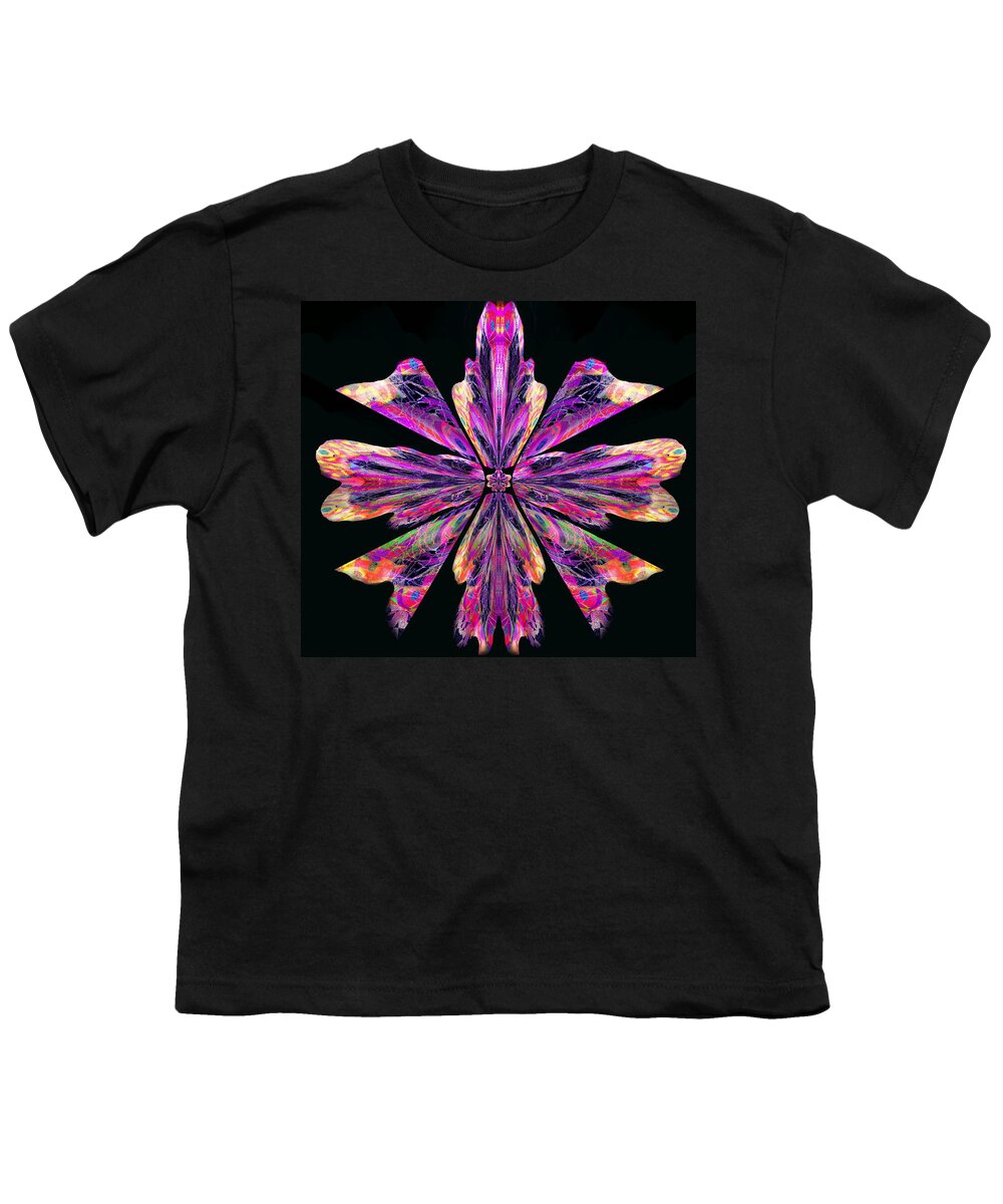  An Orchid Flower Youth T-Shirt featuring the digital art Orchid Eight by Priscilla Batzell Expressionist Art Studio Gallery