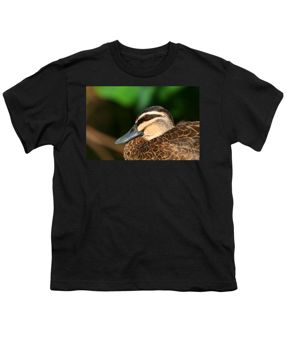 Duck Youth T-Shirt featuring the photograph Pacific Black Duck Portrait by Bruce J Robinson