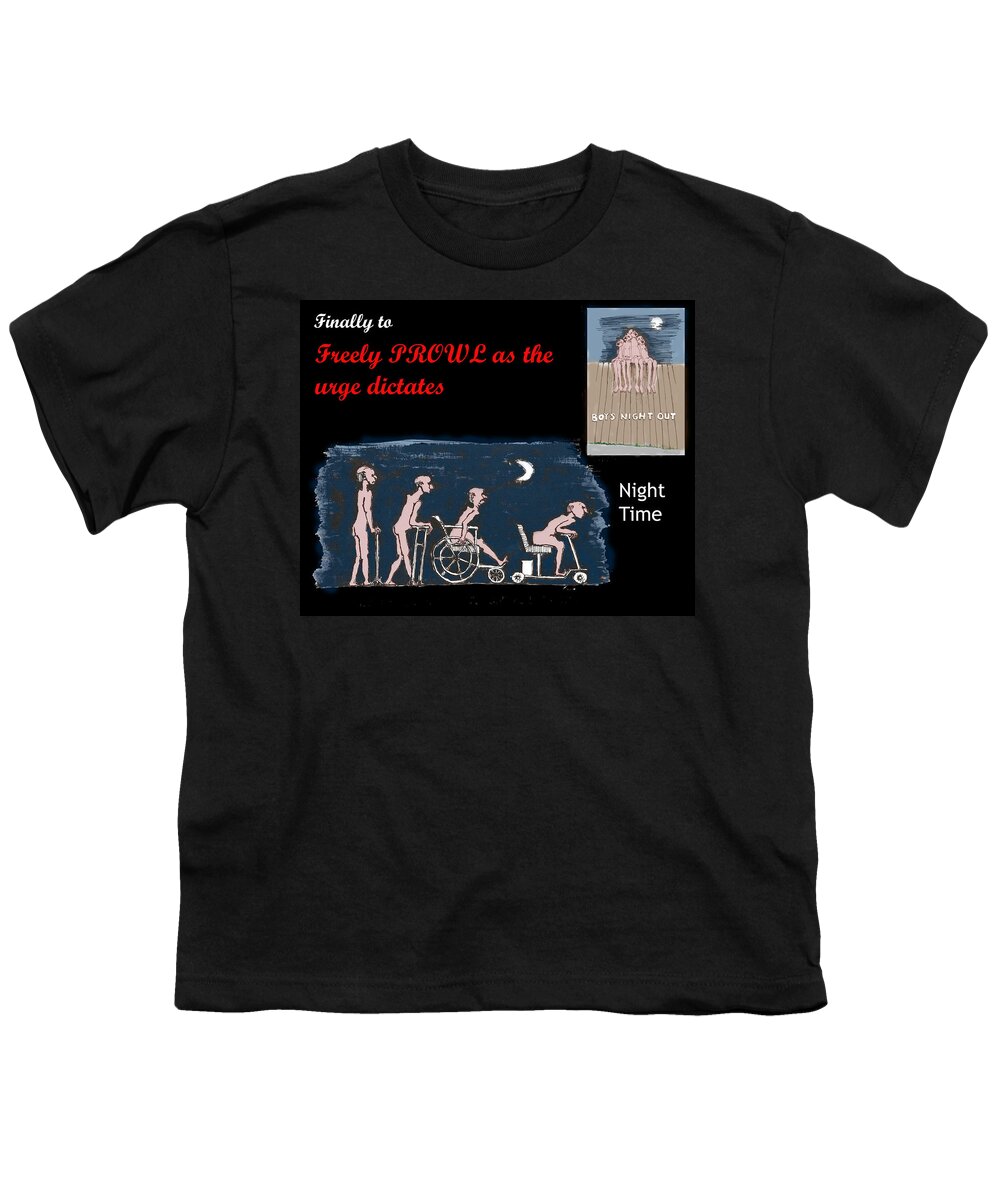  Youth T-Shirt featuring the digital art Page 36 Feral Coots by R Allen Swezey