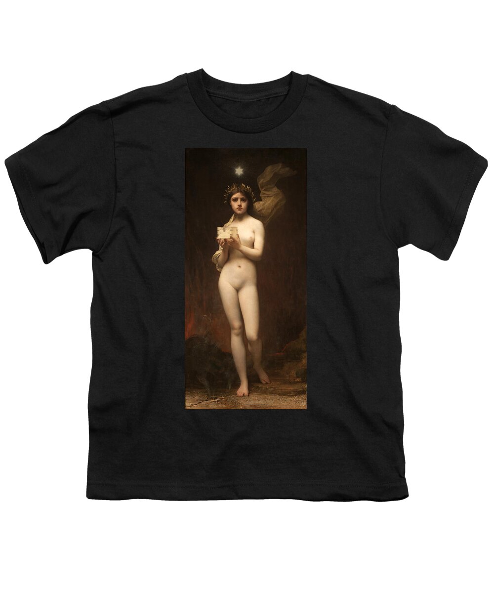 Jules Joseph Lefebvre Youth T-Shirt featuring the painting Pandora by Jules Joseph Lefebvre