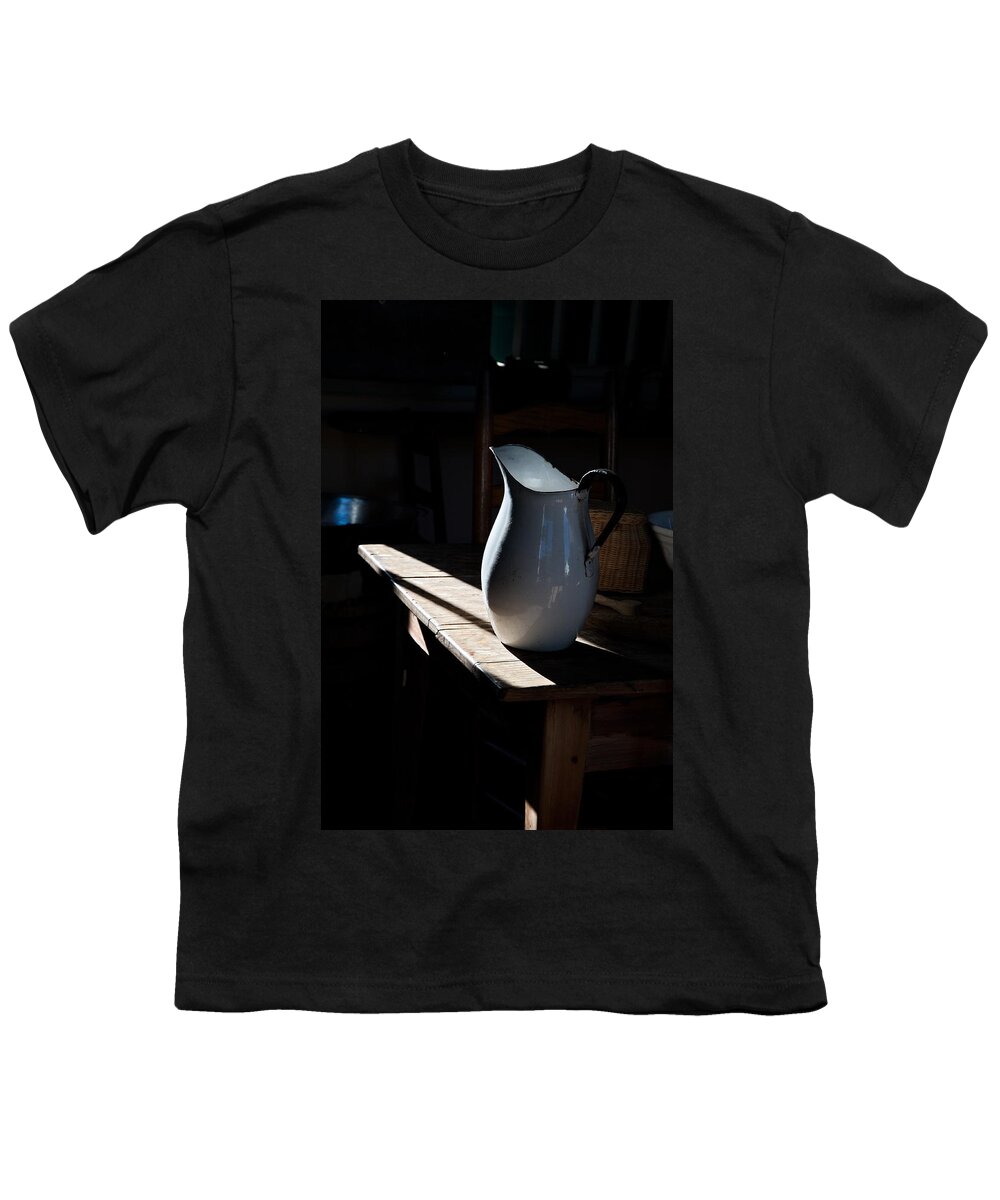 Pitcher Youth T-Shirt featuring the photograph Pitcher On Table by Ron Weathers