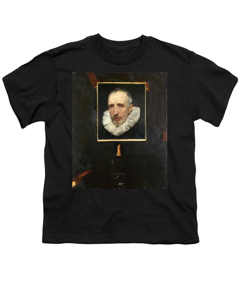 Anthony Van Dyck Youth T-Shirt featuring the painting Portrait of Cornelis van der Geest by Anthony van Dyck