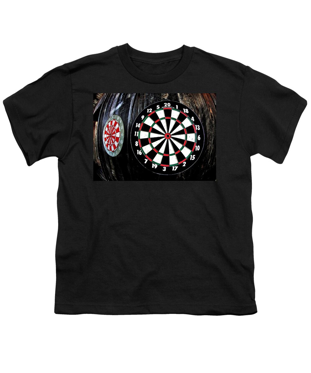 Dart Youth T-Shirt featuring the photograph Pub Game by Benjamin Yeager