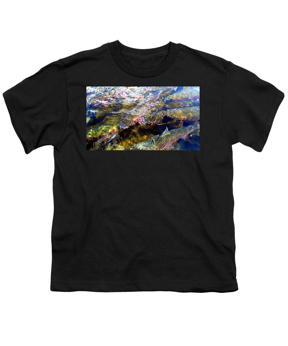 Rainbow Trout Youth T-Shirt featuring the photograph Rainbow Trout II by Carol Montoya