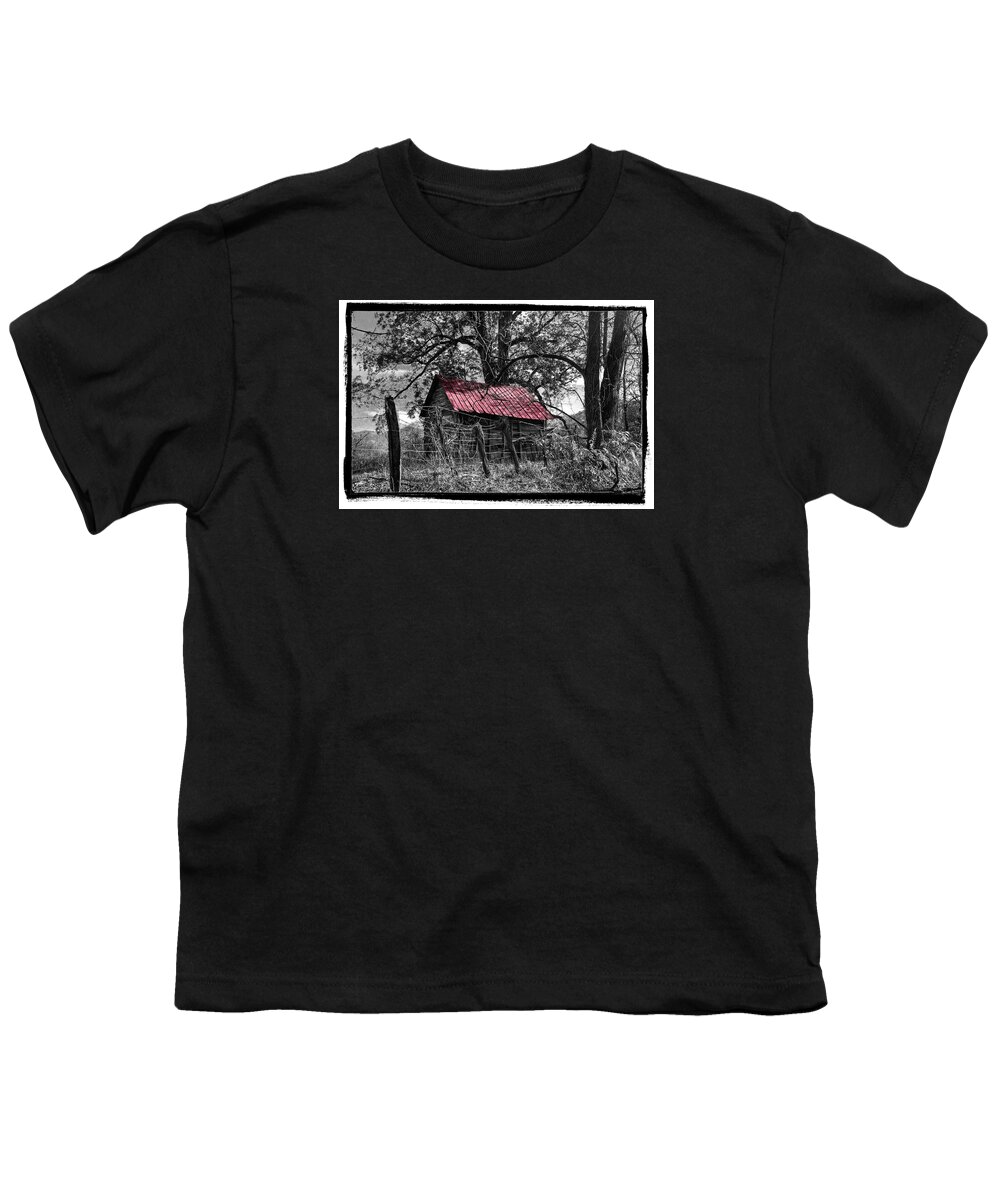 Andrews Youth T-Shirt featuring the photograph Red Roof by Debra and Dave Vanderlaan