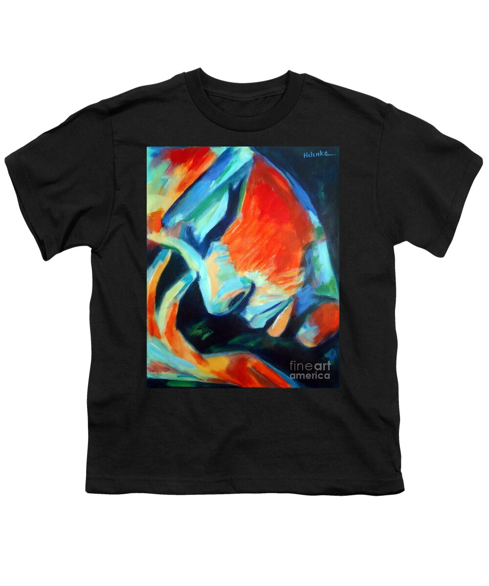 Art Youth T-Shirt featuring the painting Reflections by Helena Wierzbicki