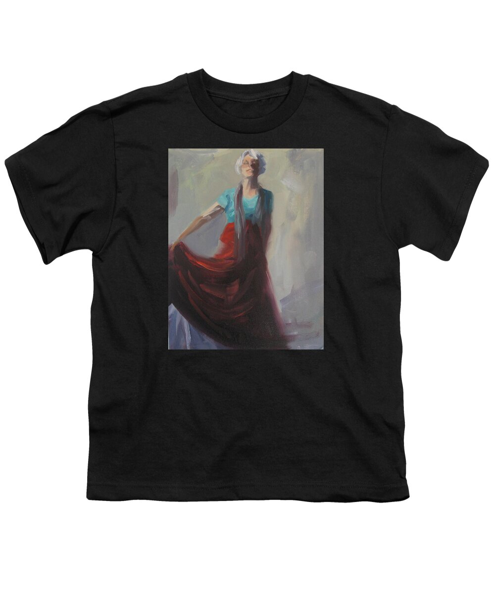 Figurative Youth T-Shirt featuring the painting Regal by Connie Schaertl