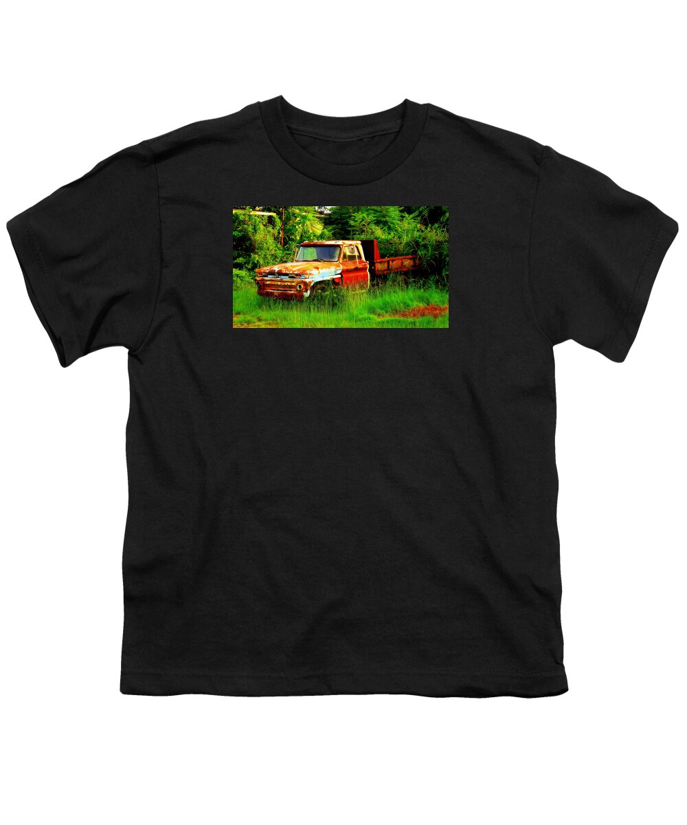 Fine Art Youth T-Shirt featuring the photograph Retired by Rodney Lee Williams