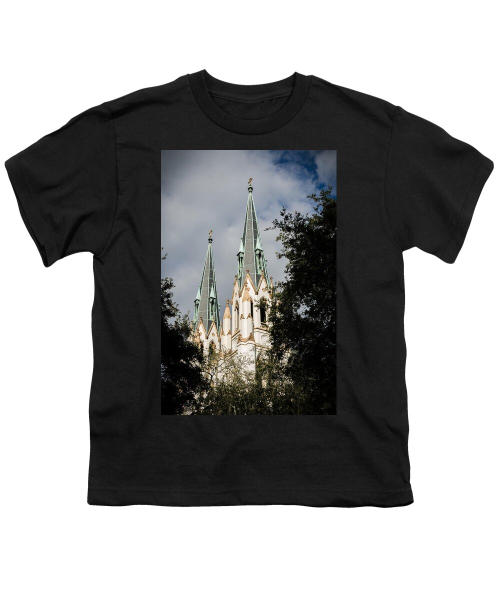 Georgia Youth T-Shirt featuring the photograph Saint John the Baptist Cathedral by Anthony Doudt