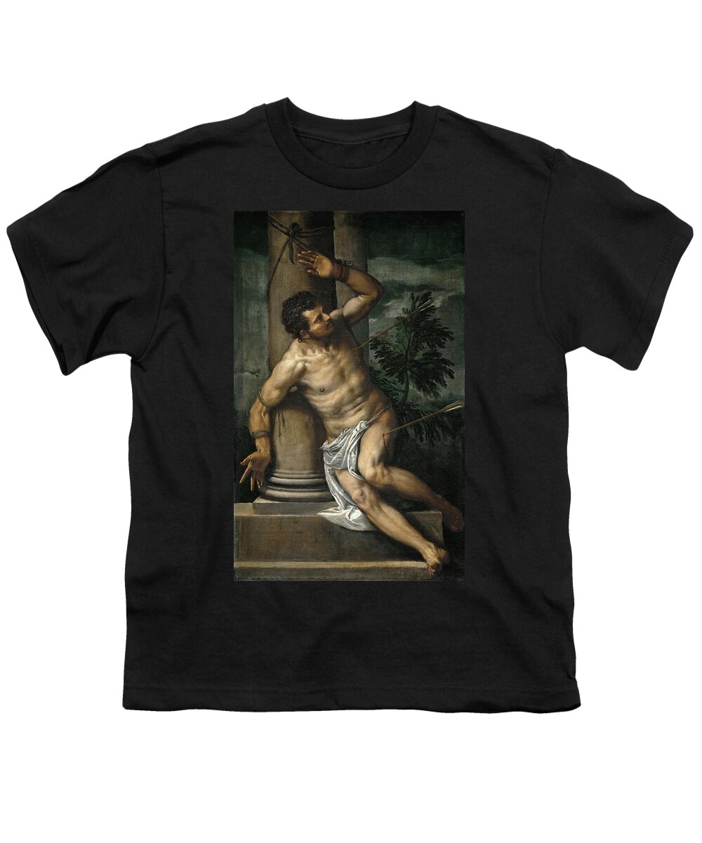 Paolo Veronese Youth T-Shirt featuring the painting Saint Sebastian by Paolo Veronese