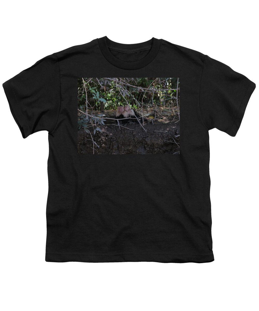 Capuchin Youth T-Shirt featuring the photograph Secrets by Jessica Myscofski