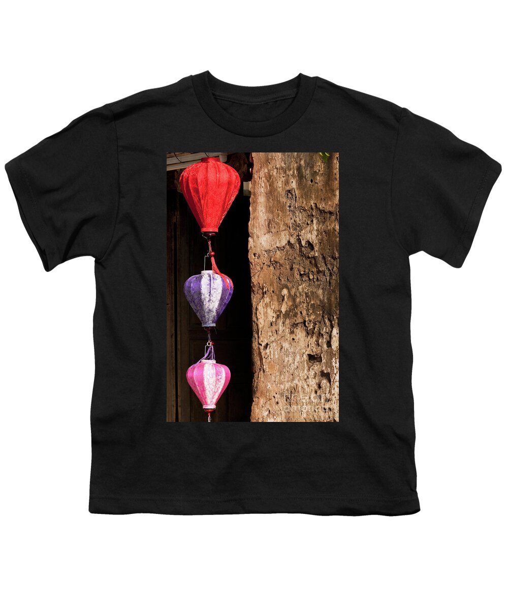 Vietnam Youth T-Shirt featuring the photograph Silk Lanterns 01 by Rick Piper Photography