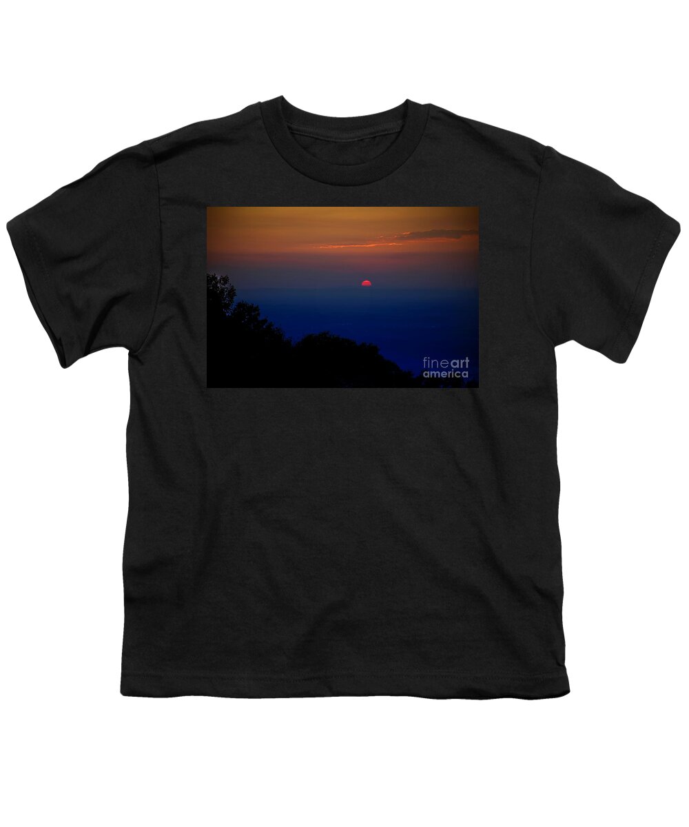 Nature Youth T-Shirt featuring the photograph South Mountain Sunset by Ronald Lutz