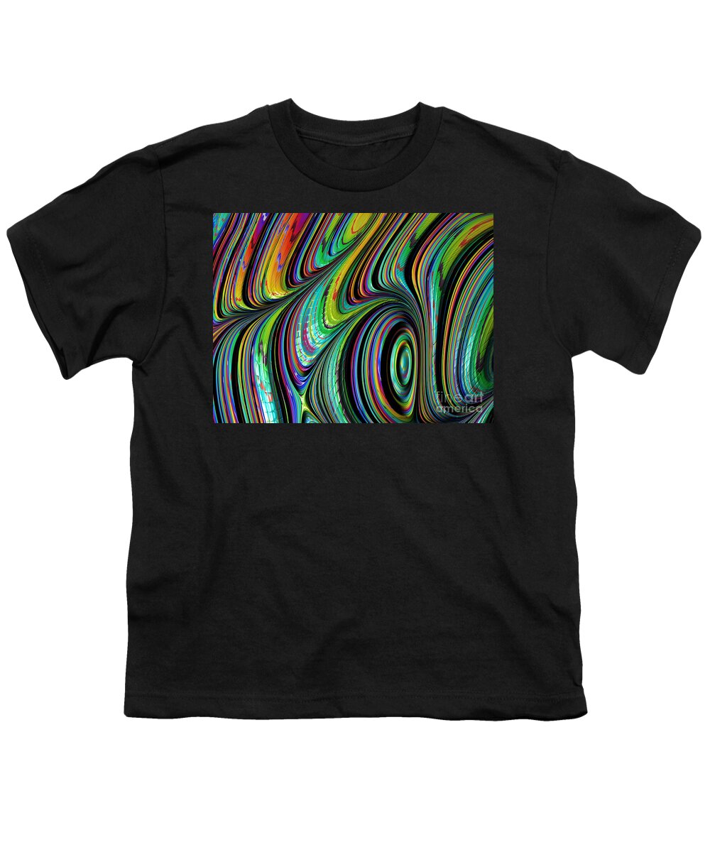 #art #print #fractal #spectrum #happijar Youth T-Shirt featuring the digital art Spectrum by Vix Edwards