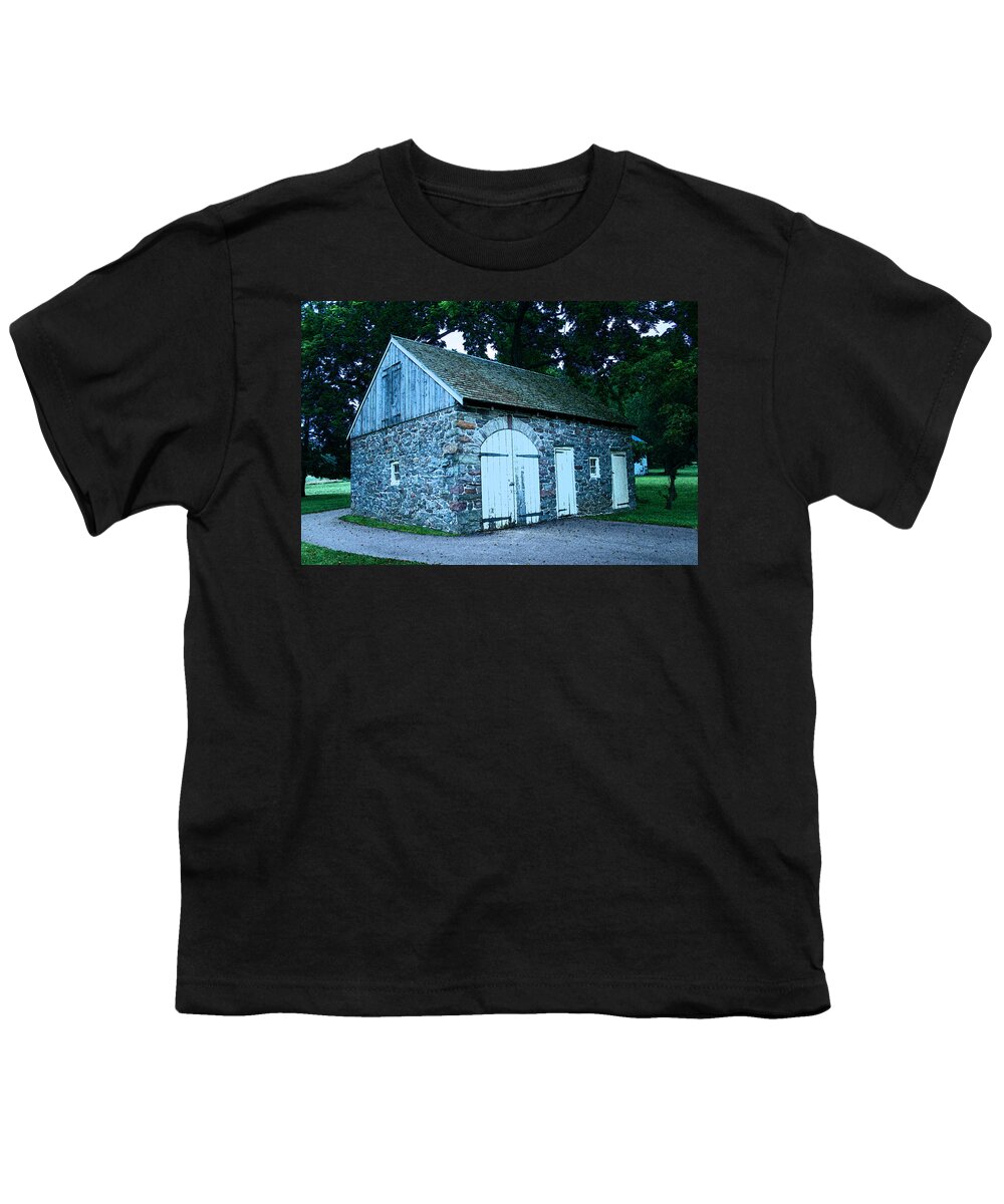 Stables Youth T-Shirt featuring the photograph Stables by Michael Porchik