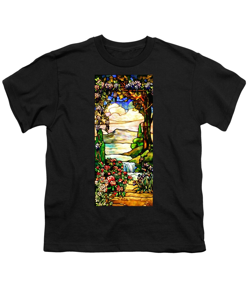 Tiffany Youth T-Shirt featuring the photograph Stained Glass No Border by Kristin Elmquist