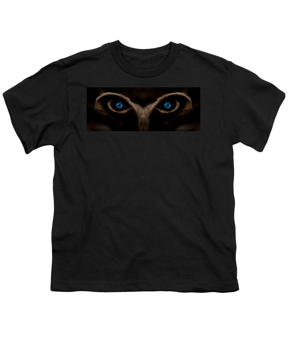 Eyes Youth T-Shirt featuring the photograph Stare by WB Johnston