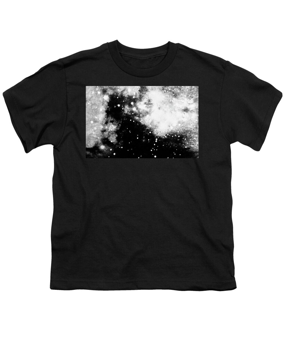 Art Youth T-Shirt featuring the photograph Stars And Cloud-like Forms In A Night Sky by Duane Michals