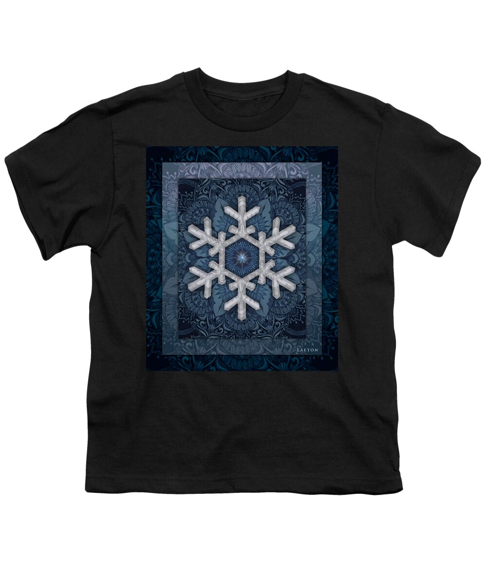 Snowflake Youth T-Shirt featuring the photograph State of Wonder by Richard Laeton