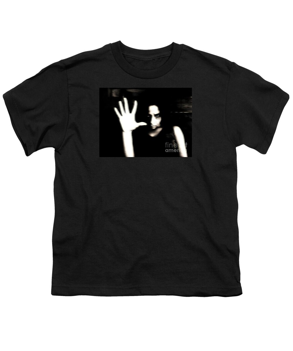 Black Youth T-Shirt featuring the photograph Stop by Jessica S