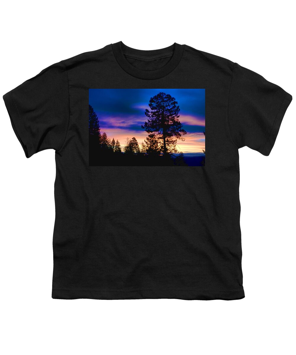 Sunrise Youth T-Shirt featuring the photograph Sunrise Clearwater mountains Idaho by Ron Roberts