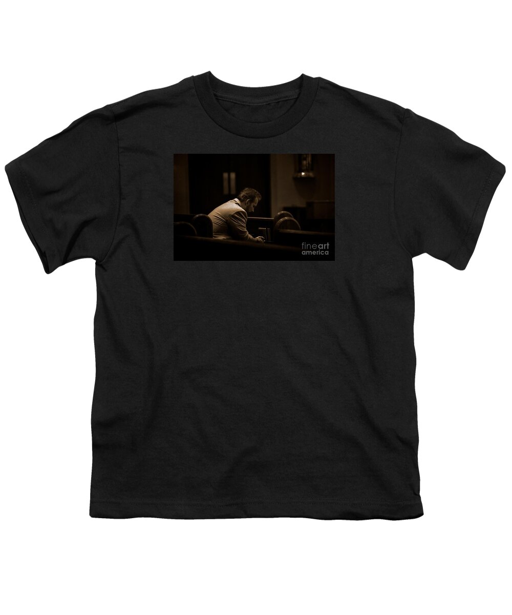 Prayer Youth T-Shirt featuring the photograph Surrender by Frank J Casella