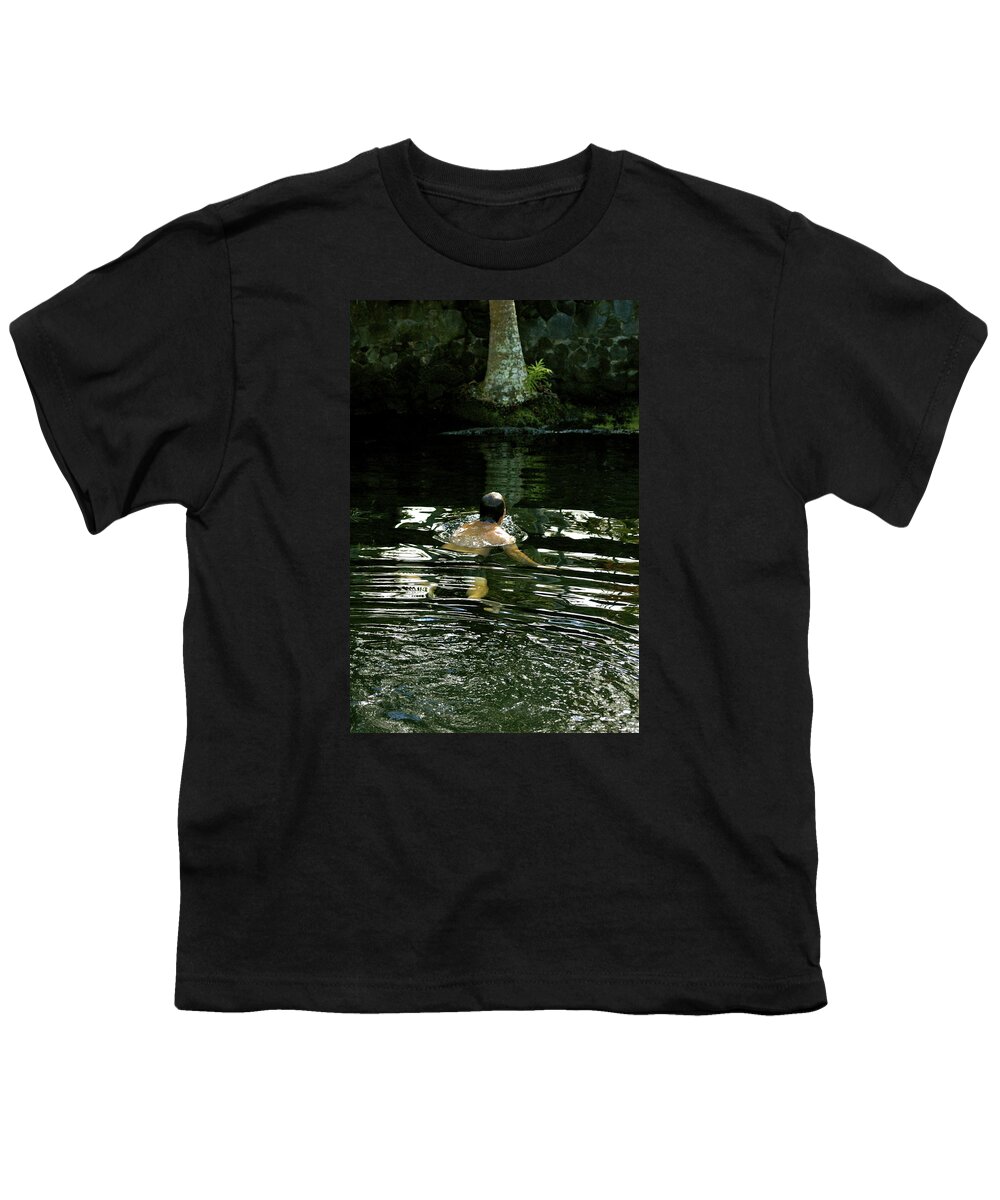 Hawaii Youth T-Shirt featuring the photograph Swimming in the Pond ...ahhh by Lehua Pekelo-Stearns
