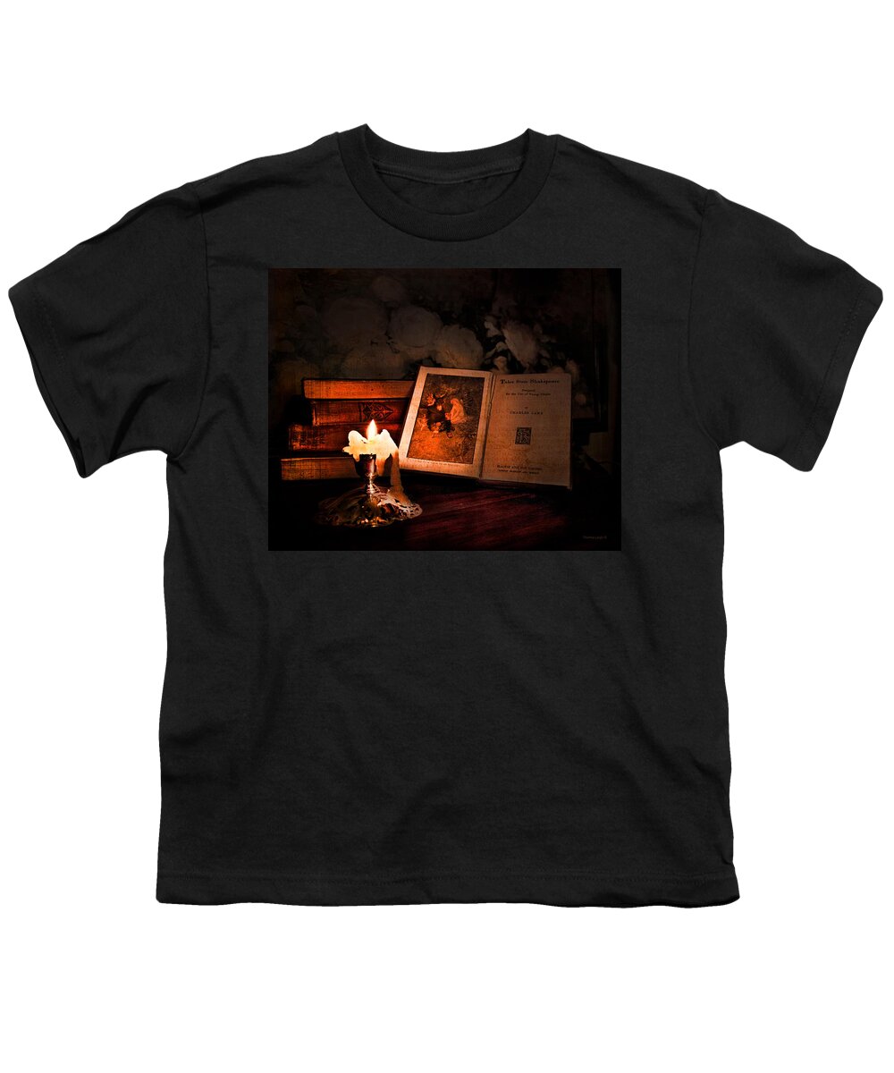 Vintage Still Life Youth T-Shirt featuring the photograph Tales From Shakespeare by Theresa Tahara