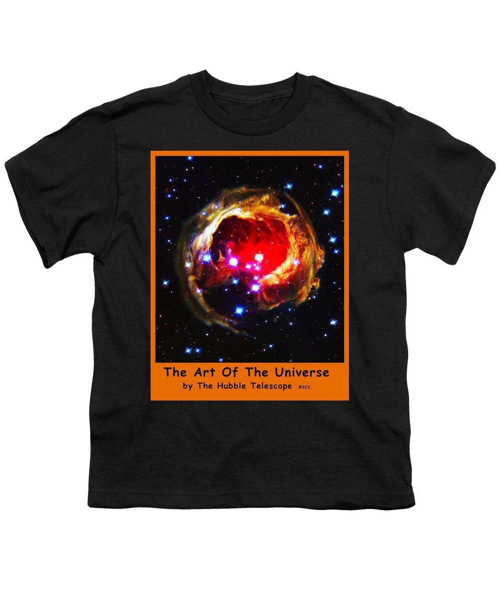 Outer Space Three Zero Six Youth T-Shirt featuring the digital art The Art Of The Universe 323 by The Hubble Telescope