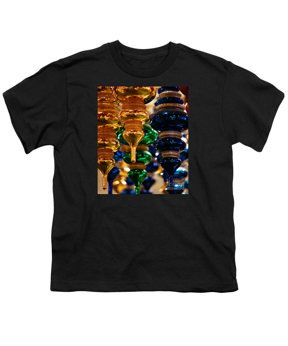 Christmas Youth T-Shirt featuring the photograph The Colors of Christmas by Linda Shafer