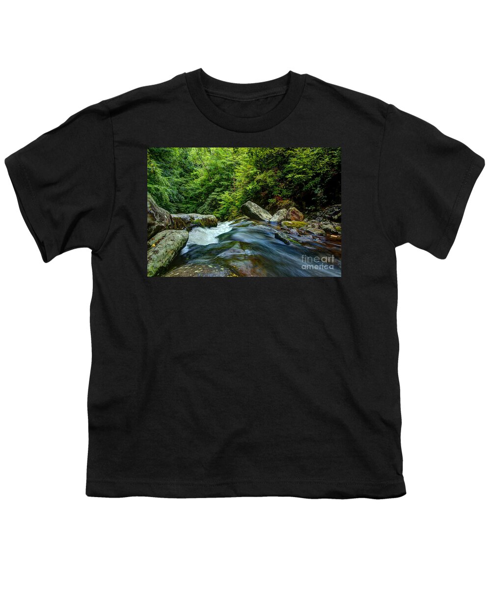 Stream Youth T-Shirt featuring the photograph The Flow Keeps On by Michael Eingle