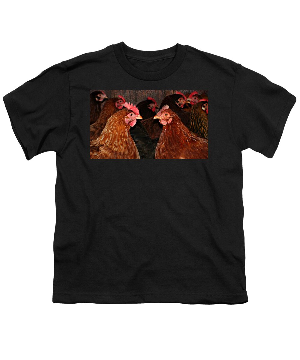 Macro Youth T-Shirt featuring the photograph The Hen House by Barbara S Nickerson