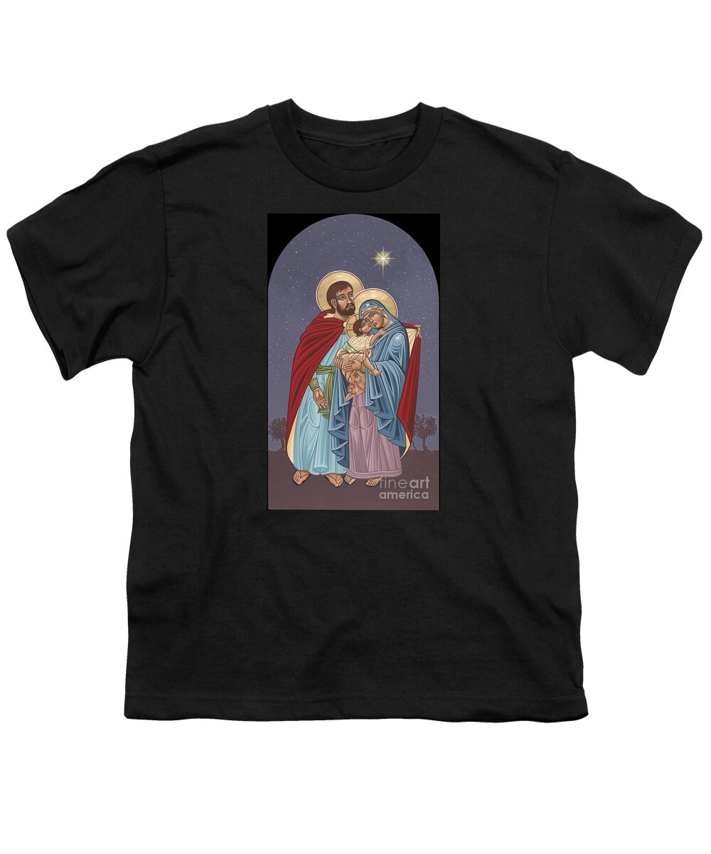 Bethlehem Youth T-Shirt featuring the painting The Holy Family for the Holy Family Hospital of Bethlehem by William Hart McNichols