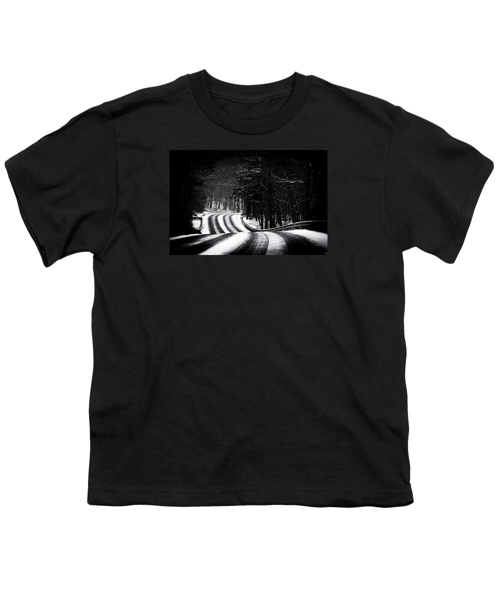 Dark Youth T-Shirt featuring the photograph The Long and Winding Road by Chris Lord