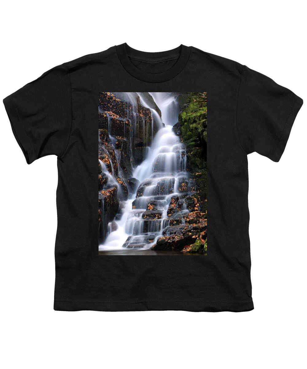 Eastatoe Falls Youth T-Shirt featuring the photograph The Magic of Waterfalls by Carol Montoya