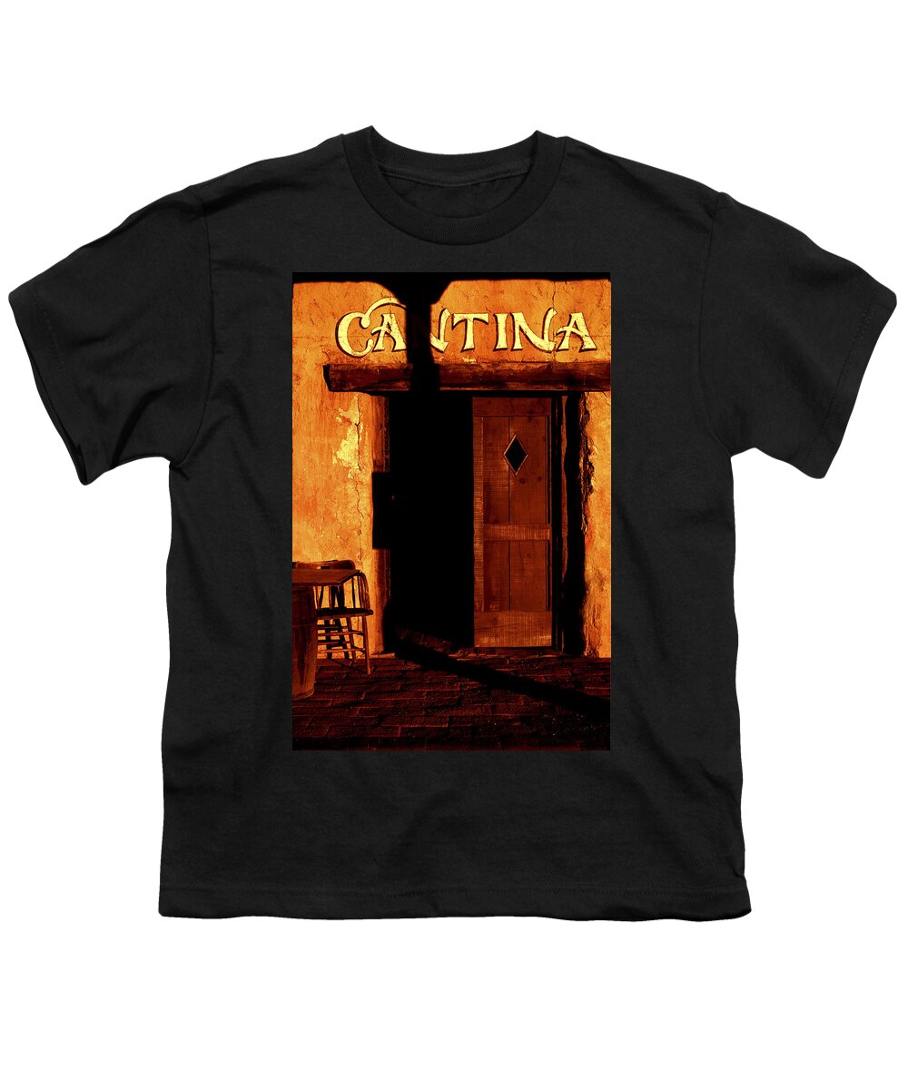 Vertical Youth T-Shirt featuring the photograph The Old Cantina by Paul W Faust - Impressions of Light