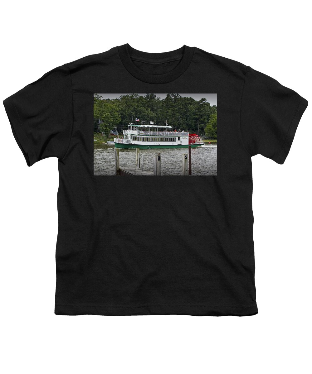 Cruise Youth T-Shirt featuring the photograph The Star of Saugatuck Paddle Boat by Randall Nyhof